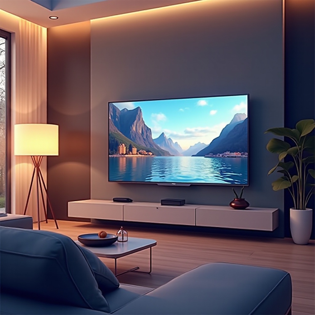 TV dengan fitur gambar dalam gambar