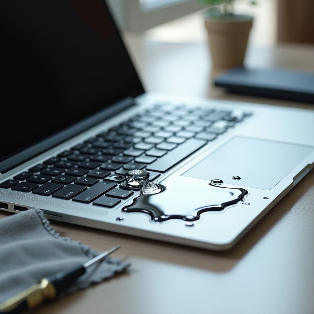 memperbaiki laptop yang rusak karena air