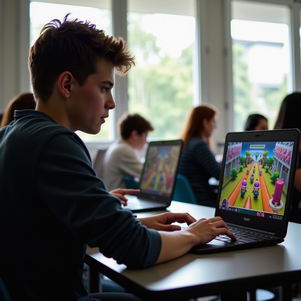 hoe kan ik spelletjes spelen op mijn school-Chromebook