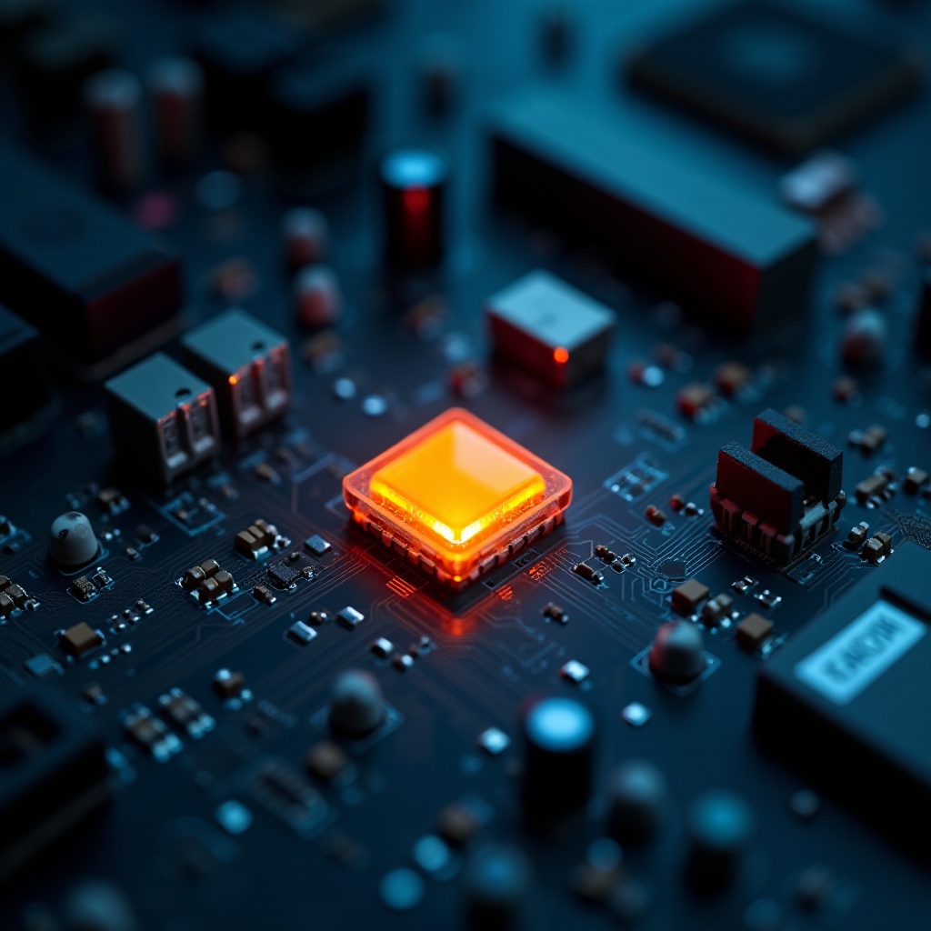 ไฟสีส้มบนเมนบอร์ดไม่มีการแสดงผล