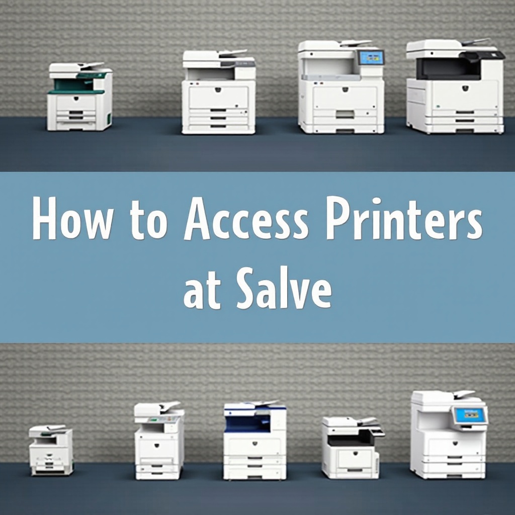 how to access printers at salve