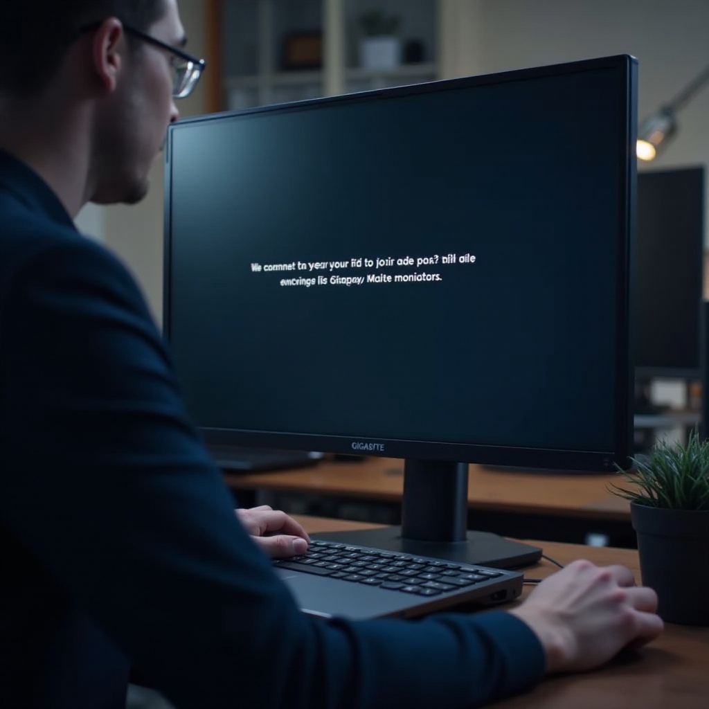 왜 gigabyte 모니터에서 USB-C가 디스플레이에 작동하지 않나요?