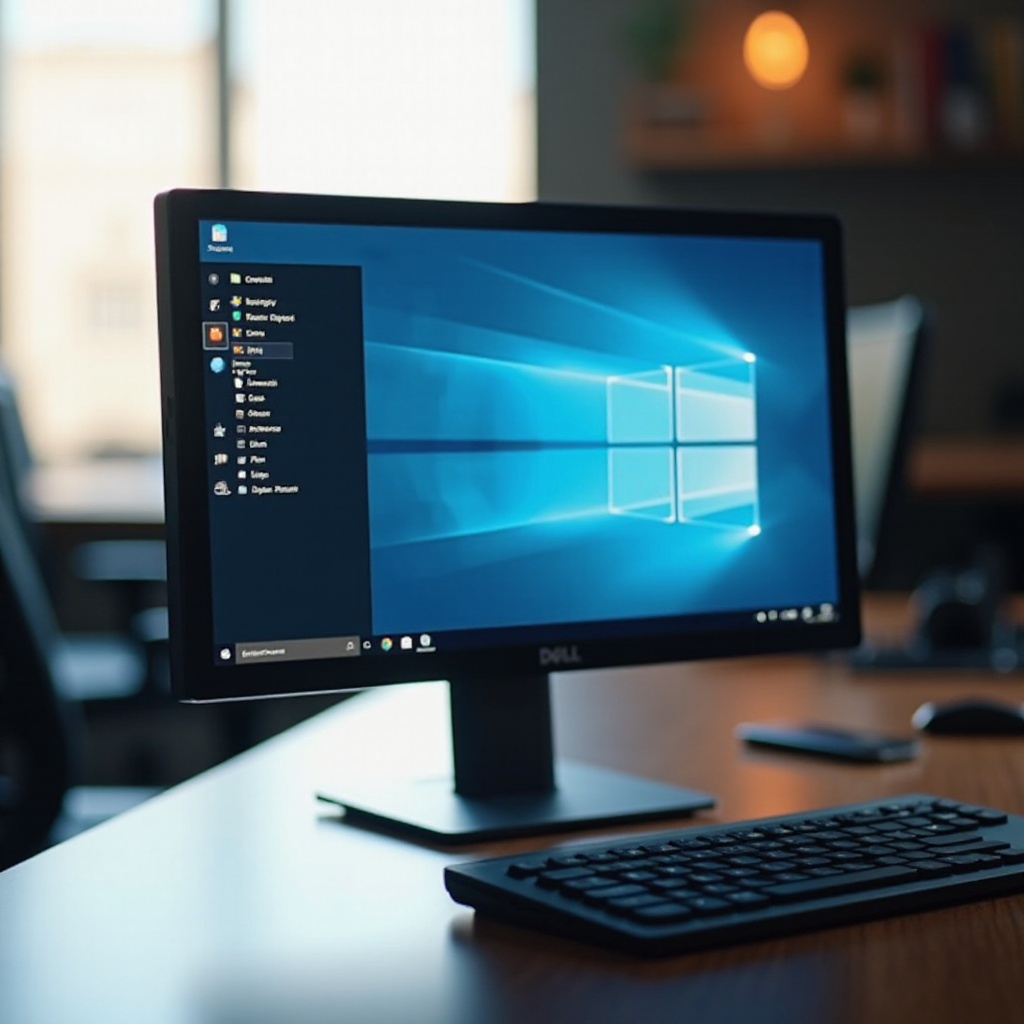 Dell-näyttö palautuu maisematilaan
