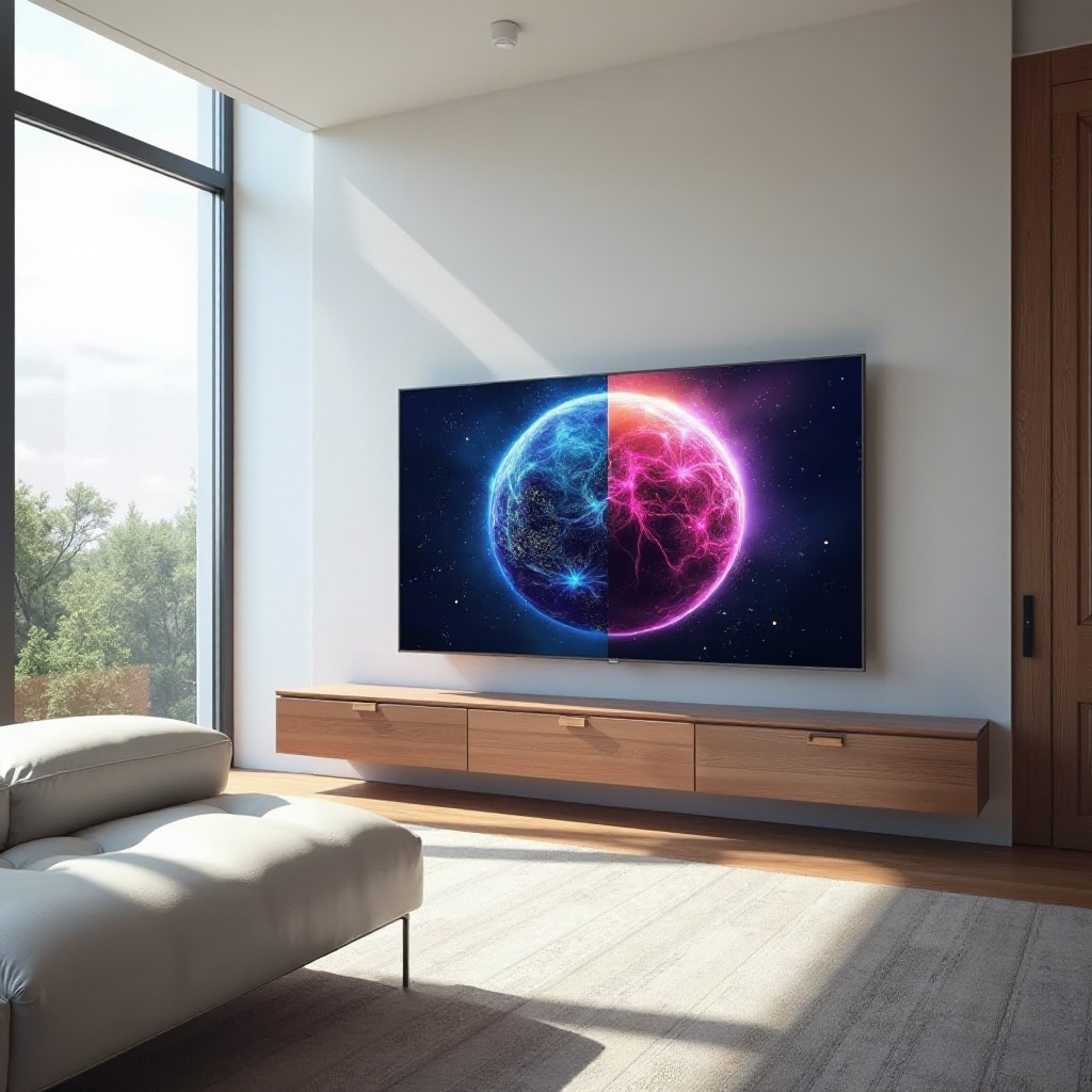 ピクチャーインピクチャー機能付きのテレビ