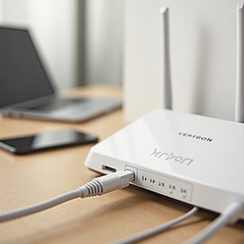 Verizon 라우터 케이블 설정