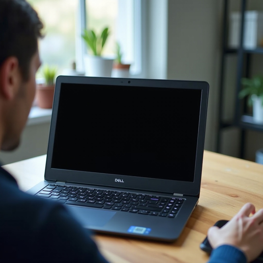 Dellのノートパソコンの画面が点かない