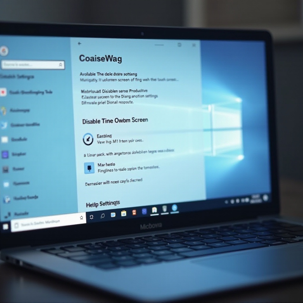jak wyłączyć ekran dotykowy w Windows 11