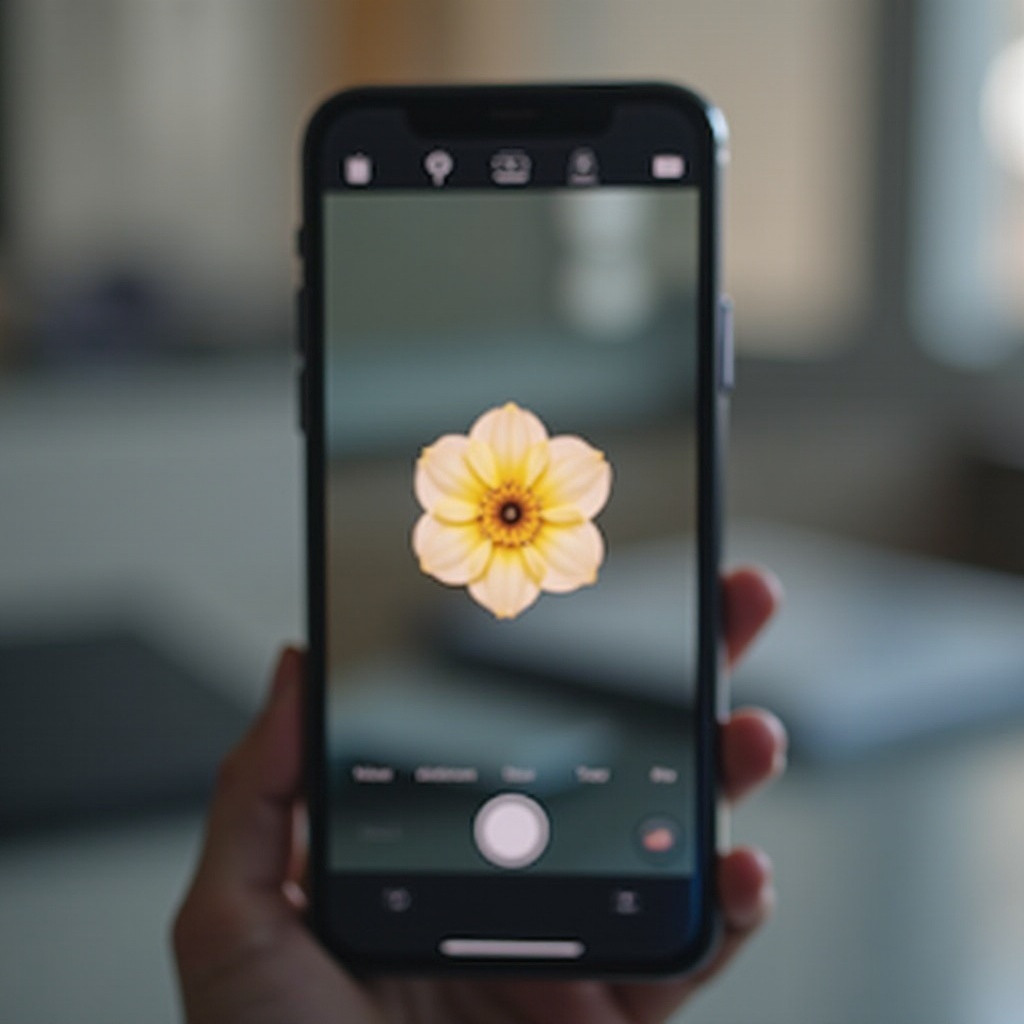 what's the flower on my iphone camera