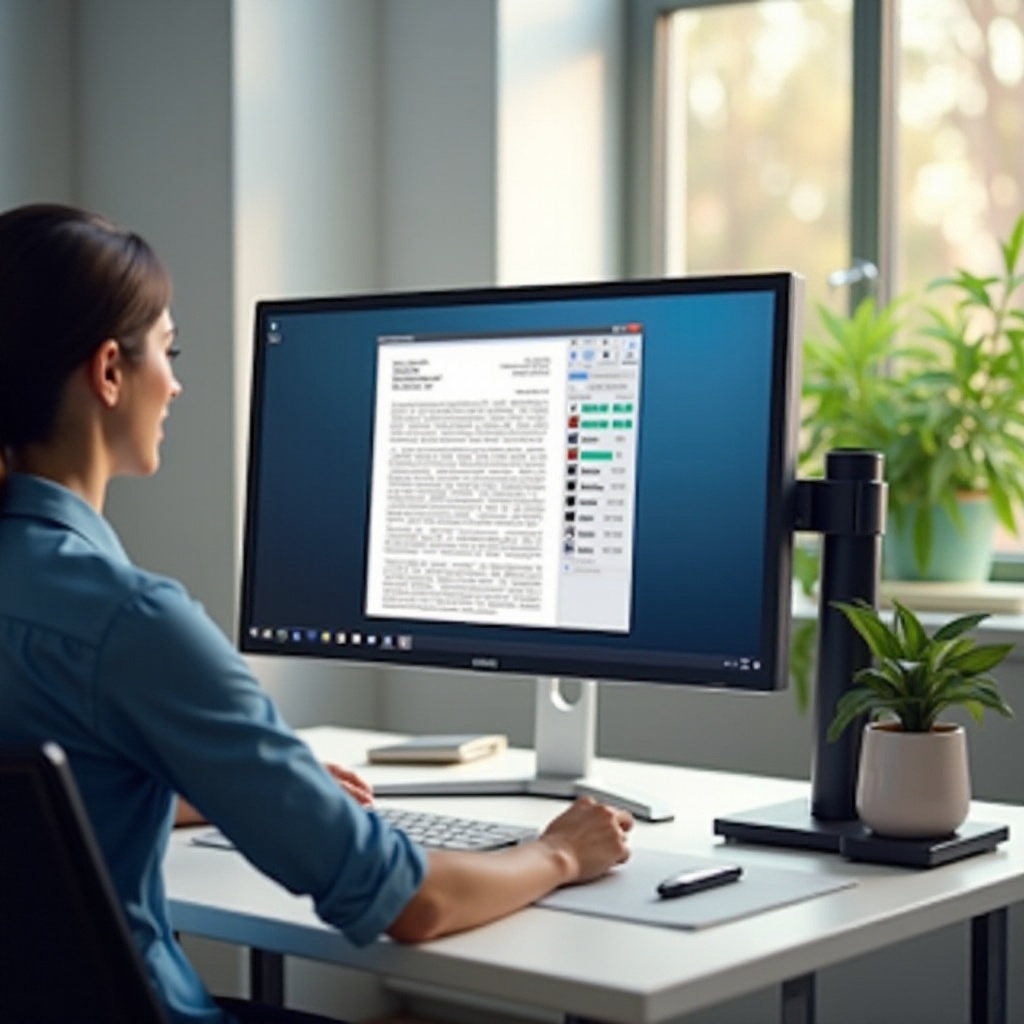 Zmień orientację monitora ViewSonic na pionową