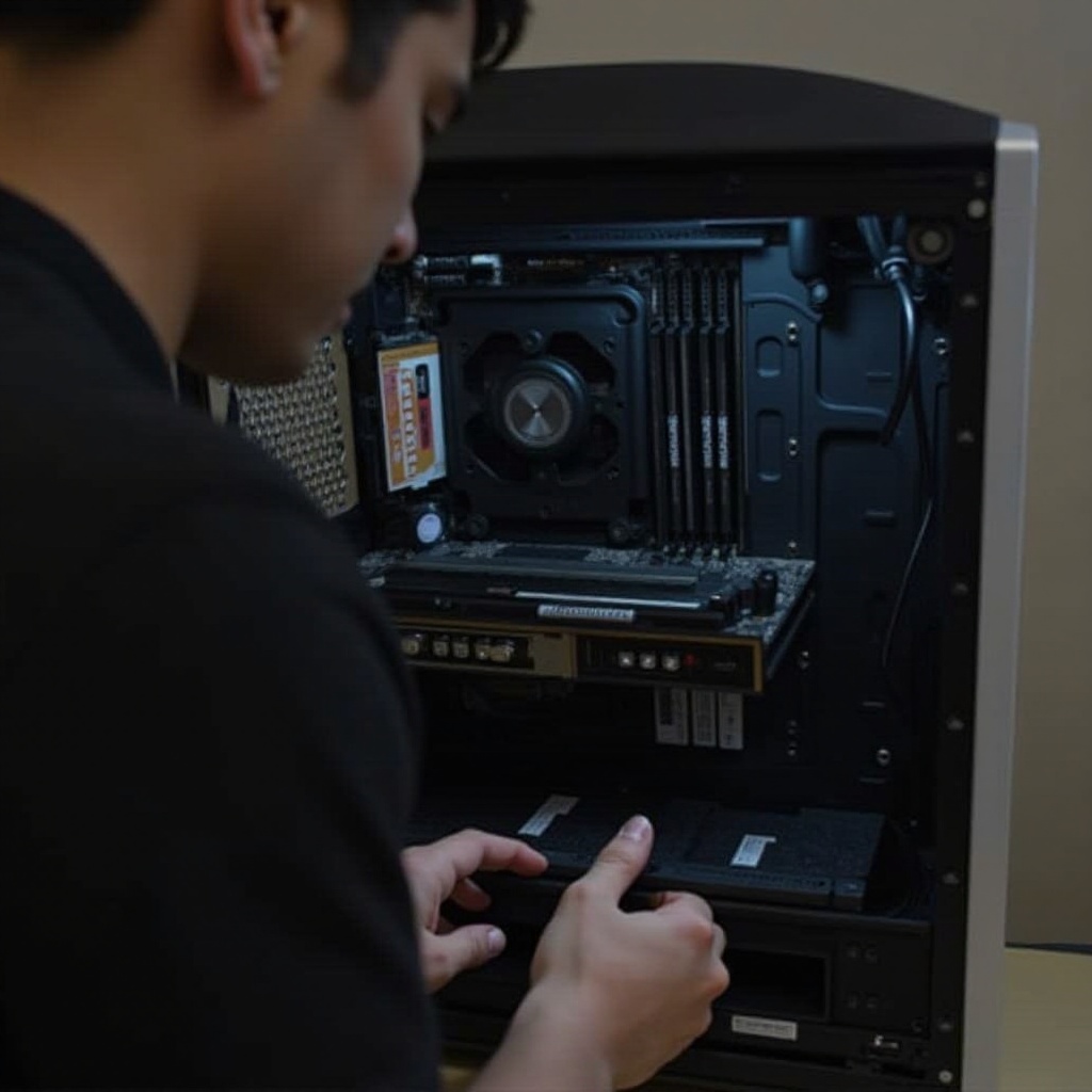 วิธีติดตั้ง GPU แบบแนวตั้ง