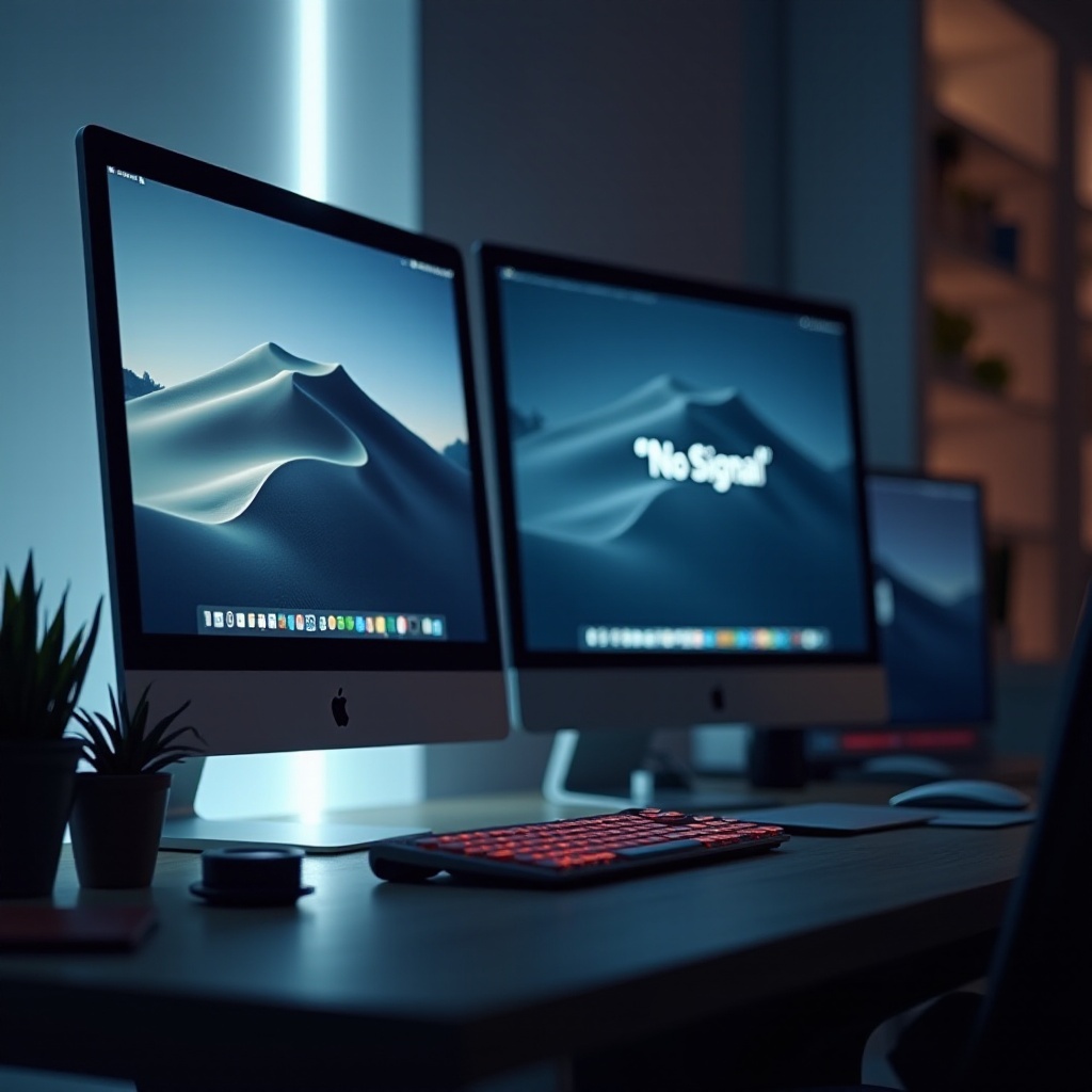 brak sygnału na drugim monitorze