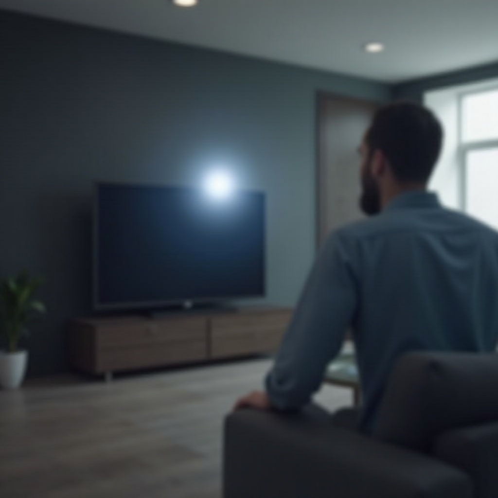 jak naprawić jasną plamkę na ekranie telewizora Samsung