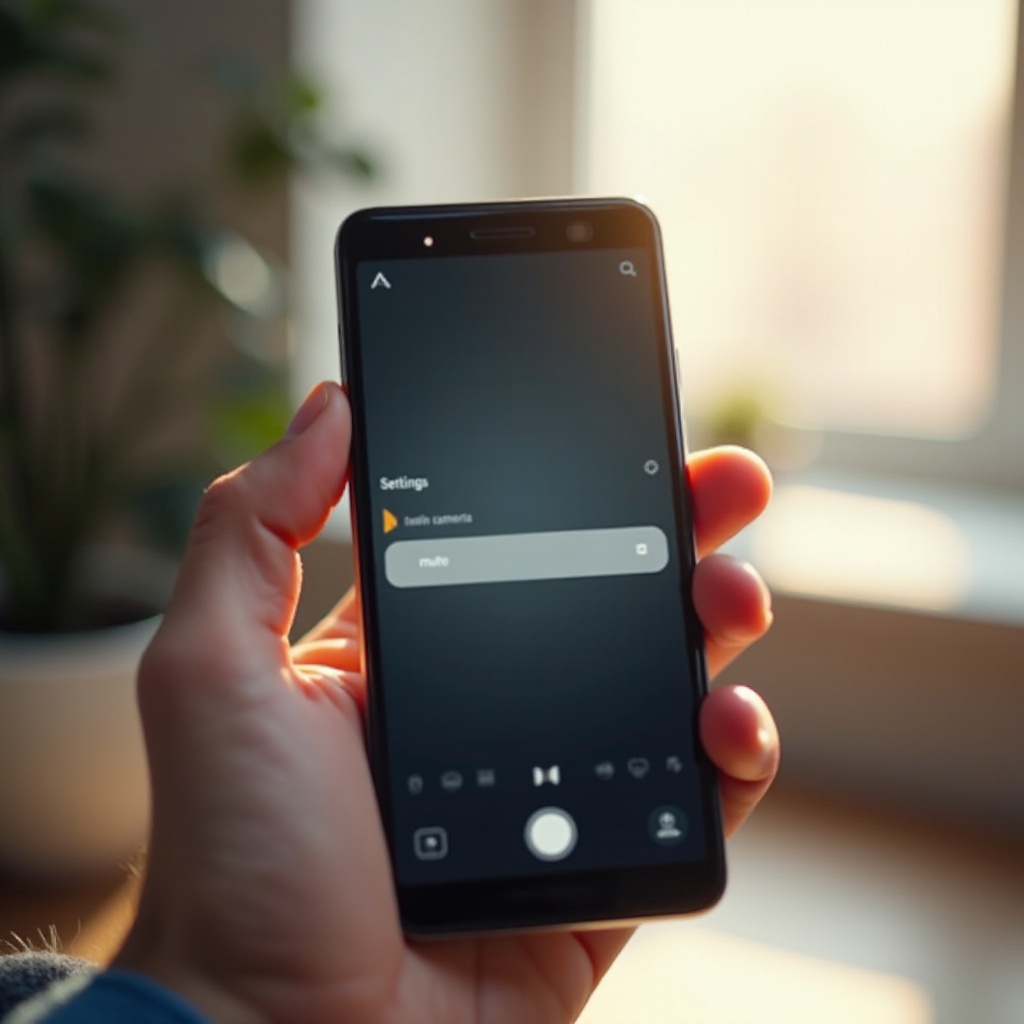 sammuta kameran ääni Androidissa