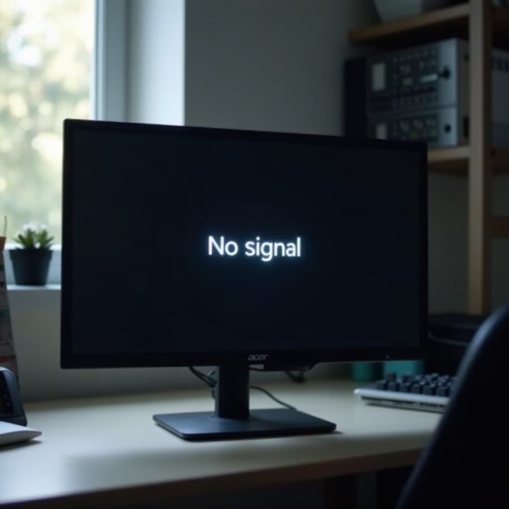 acer pc monitor no signal