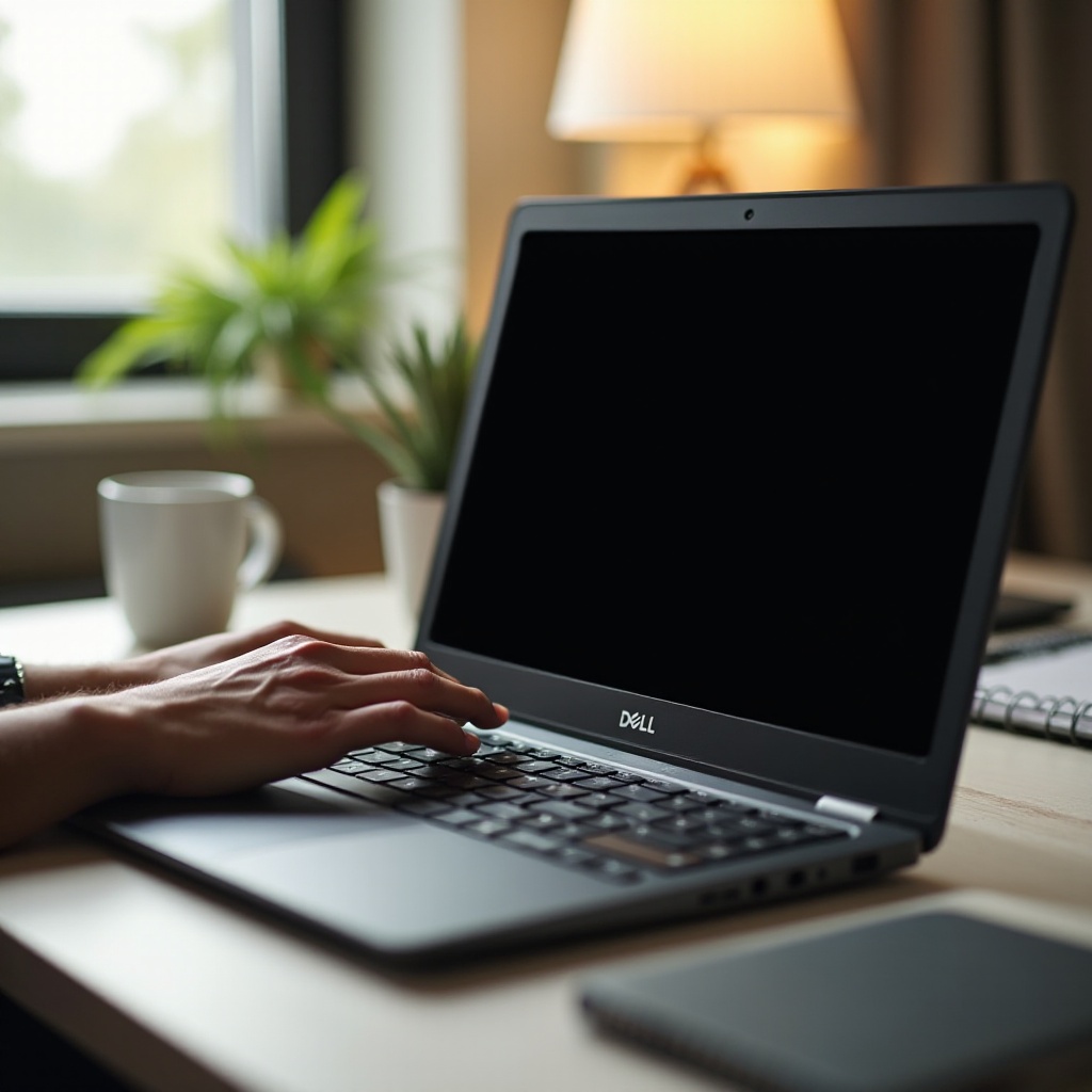 Dell 노트북 화면이 켜지지 않음