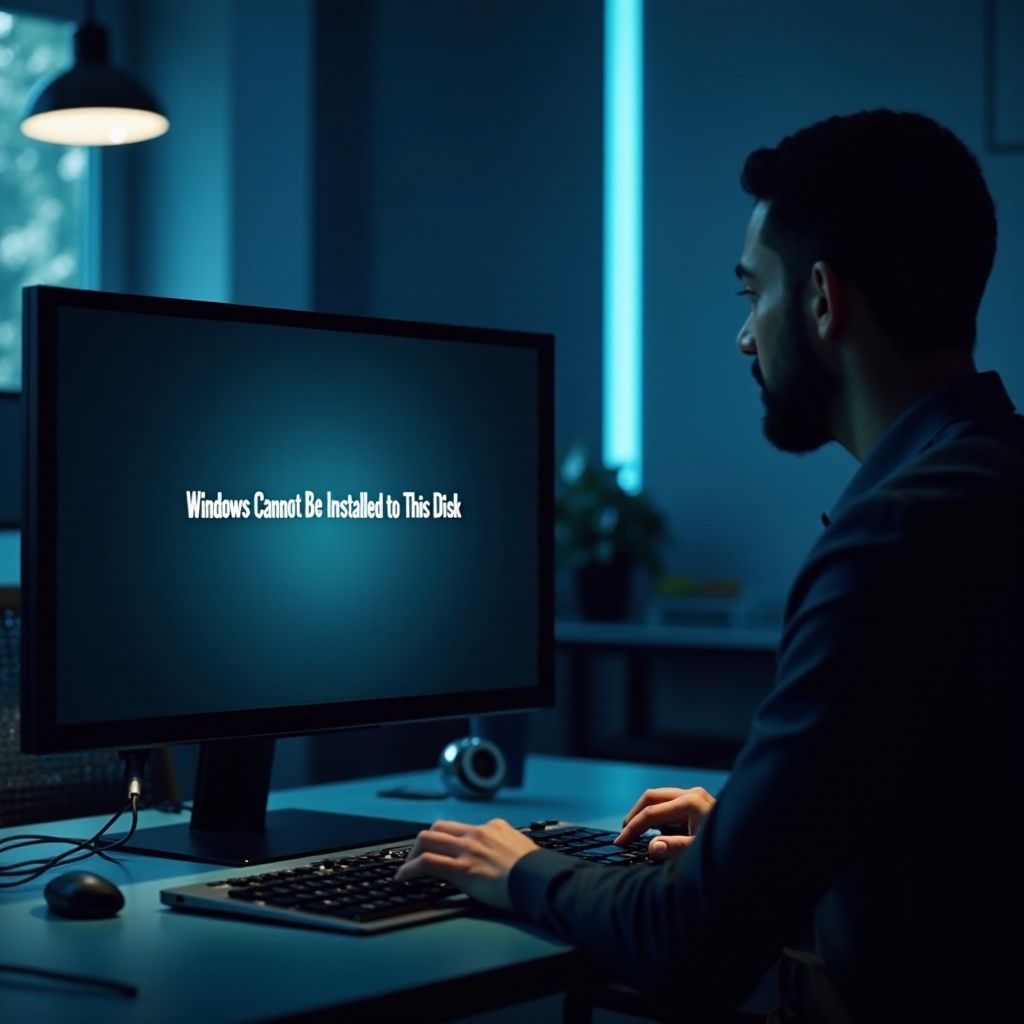 systemu Windows nie można zainstalować na tym dysku