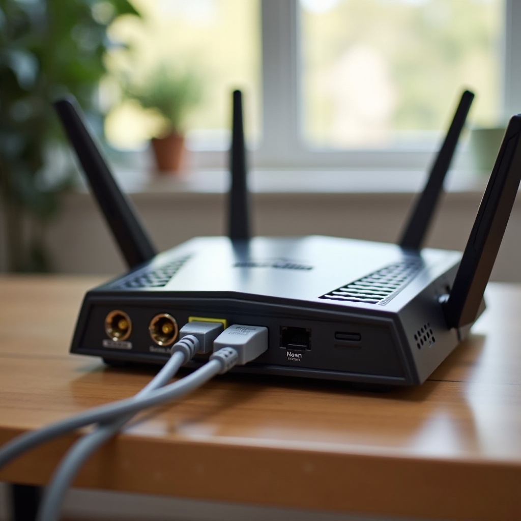 penyiapan kabel router Verizon
