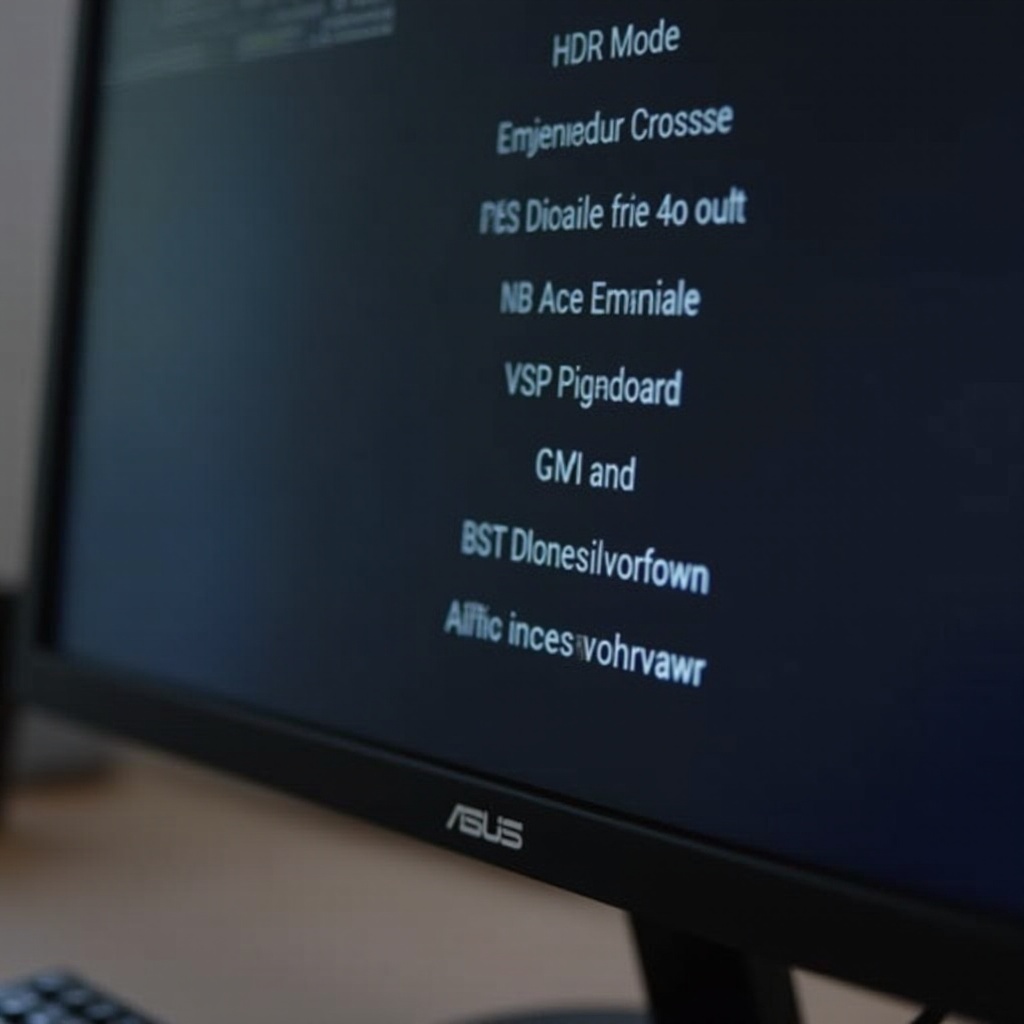 ASUSモニターをHDRモードから解除する方法