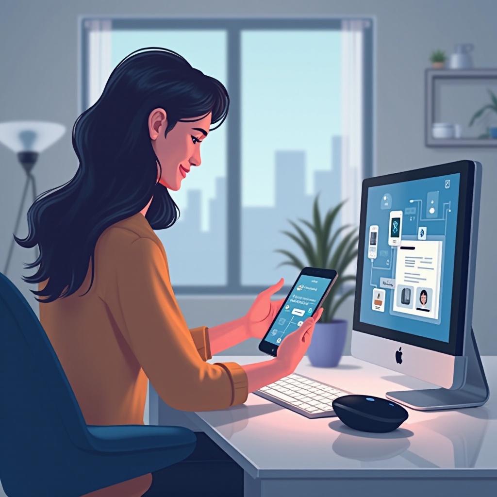 블루투스를 사용하여 내 휴대폰 화면 제어하기