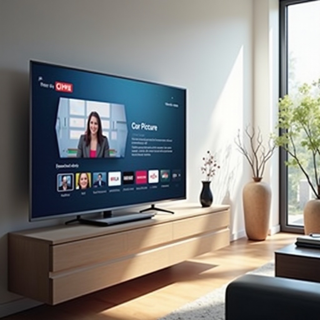 화면 속 화면 기능이 있는 TV