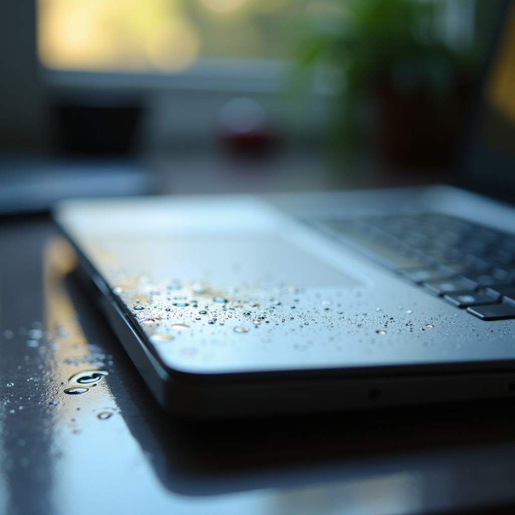 kannettava kastui eikä käynnisty