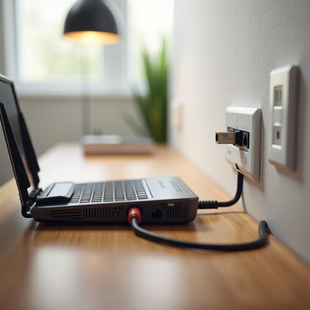 instalacja kabla routera Verizon