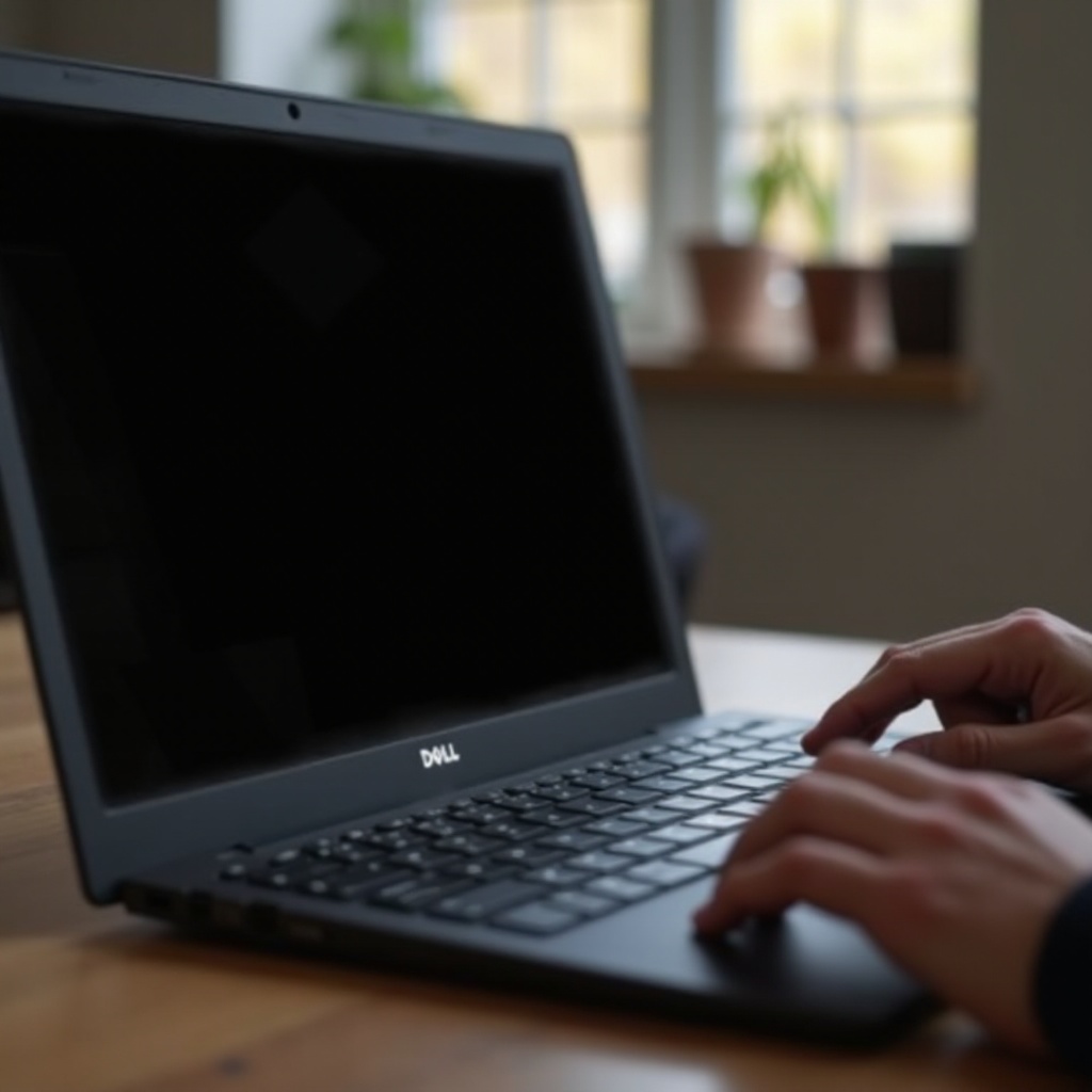 Het scherm van de Dell-laptop gaat niet aan