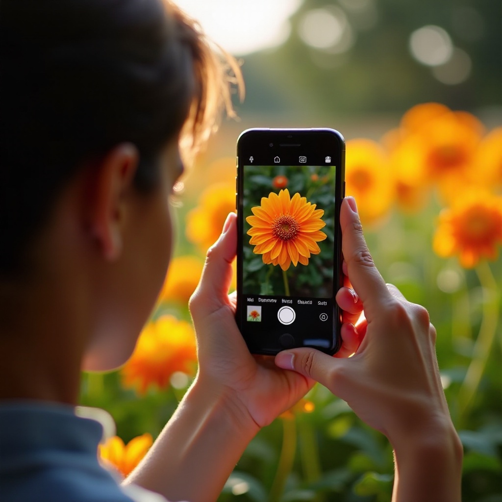 what's the flower on my iphone camera