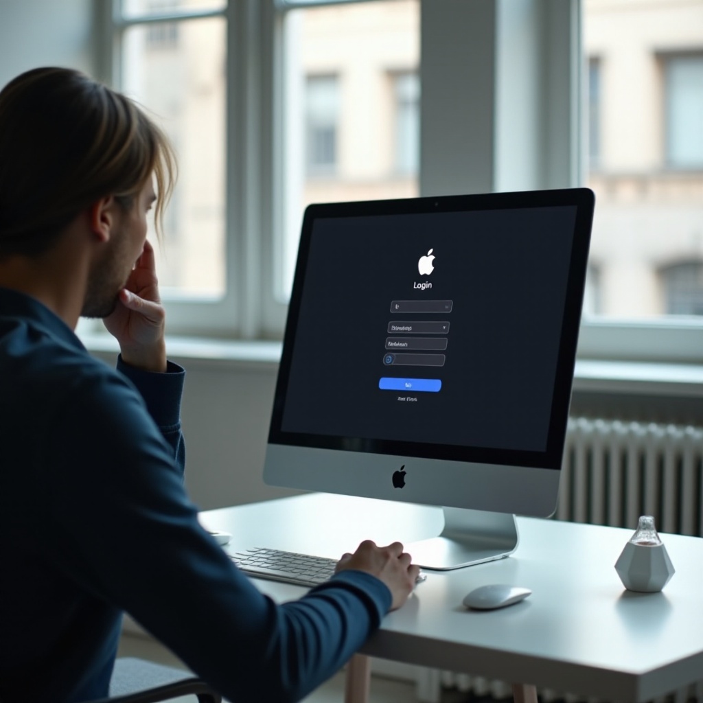 i can't log into my apple computer