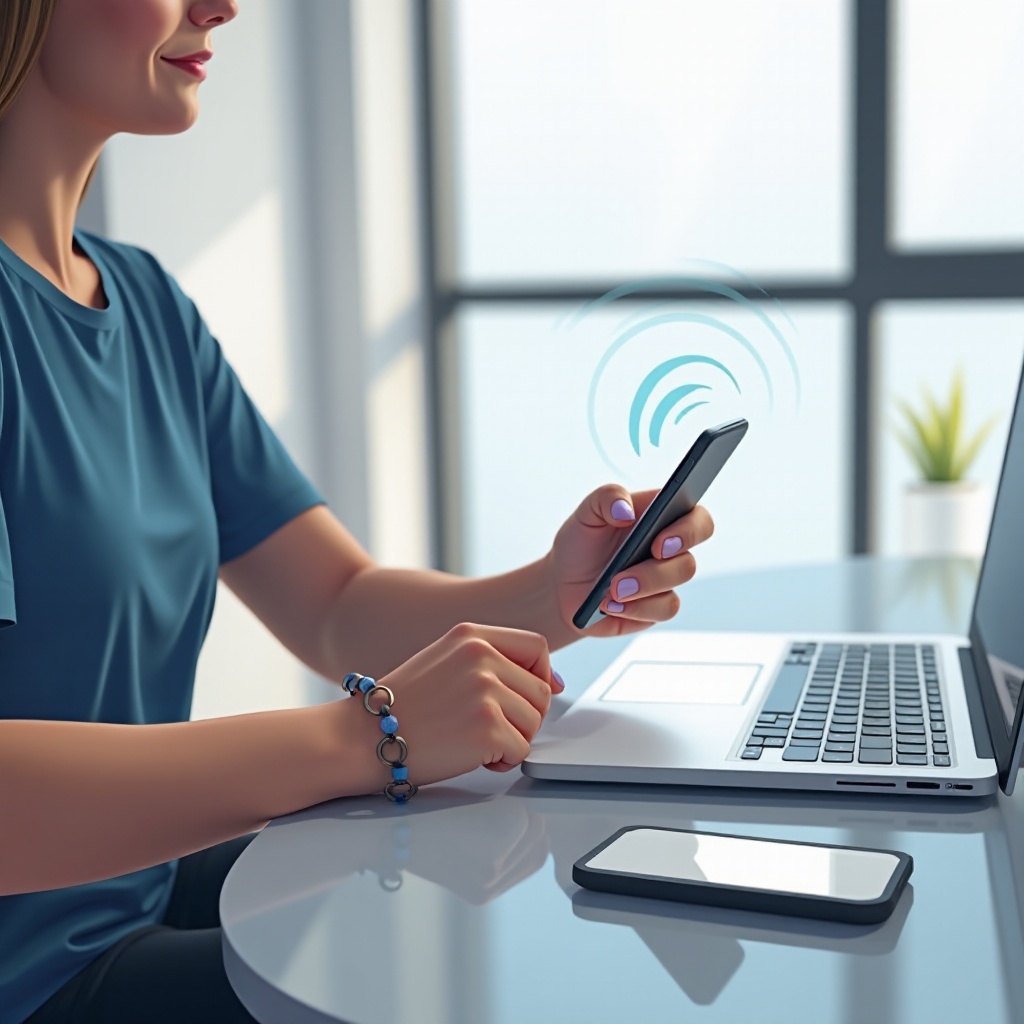 Bluetoothを使って携帯電話の画面を操作する