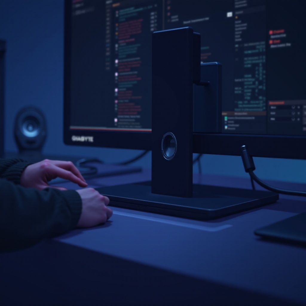 왜 gigabyte 모니터에서 USB-C가 디스플레이에 작동하지 않나요?