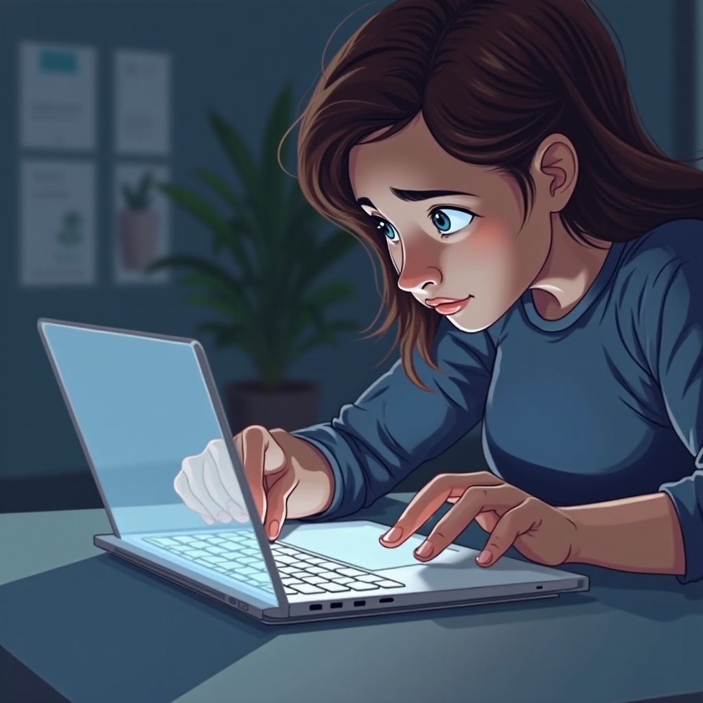 픽셀북 터치 스크린이 작동하지 않습니다