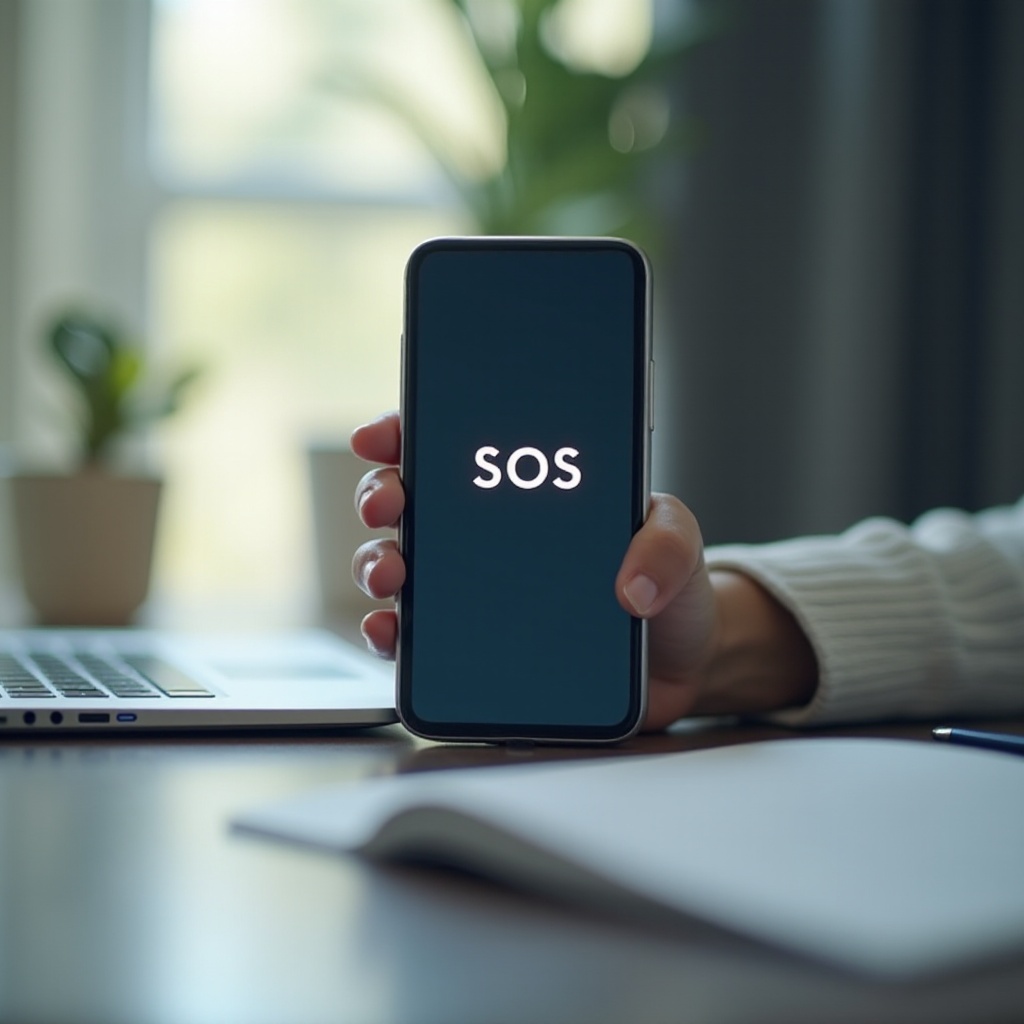 私の電話がSOSモードに固定されています