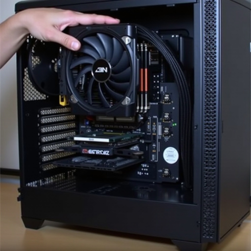 cara memasang gpu secara vertikal